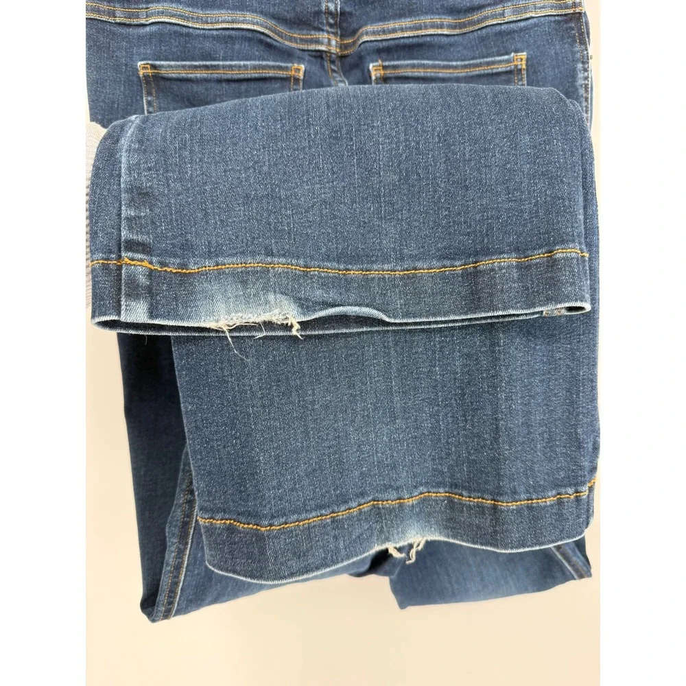 SPANX‎ RED TAG BOOTCUT TROUSER JEANS CLEAN INDIGO SMALL LONG TALL